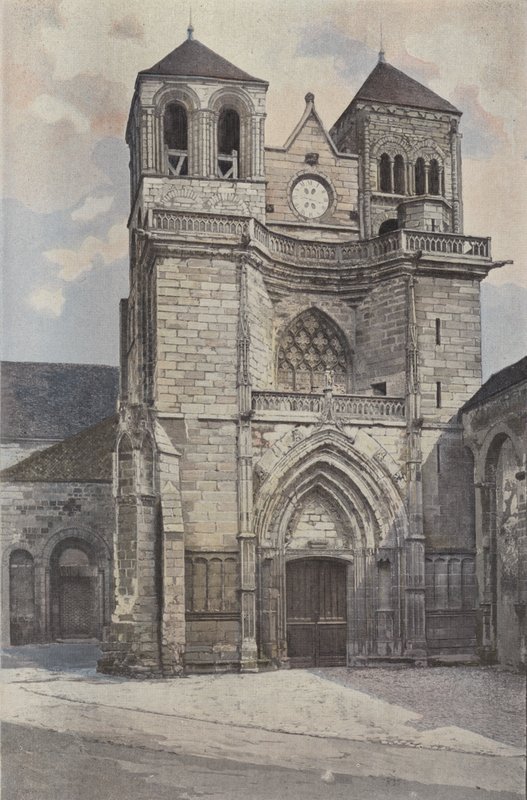 Souvigny, templom, homlokzat O alkotó: French Photographer