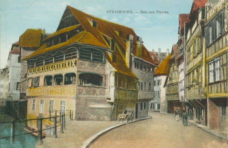 Strasbourg: Bain aux Plantes (színes fénykép) alkotó: French Photographer