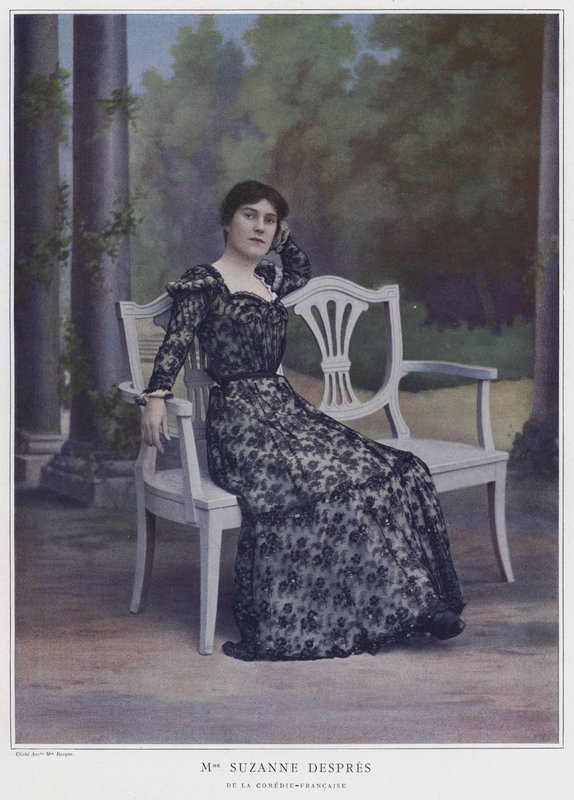 Suzanne Despres francia színésznő (színes fotó) alkotó: French Photographer