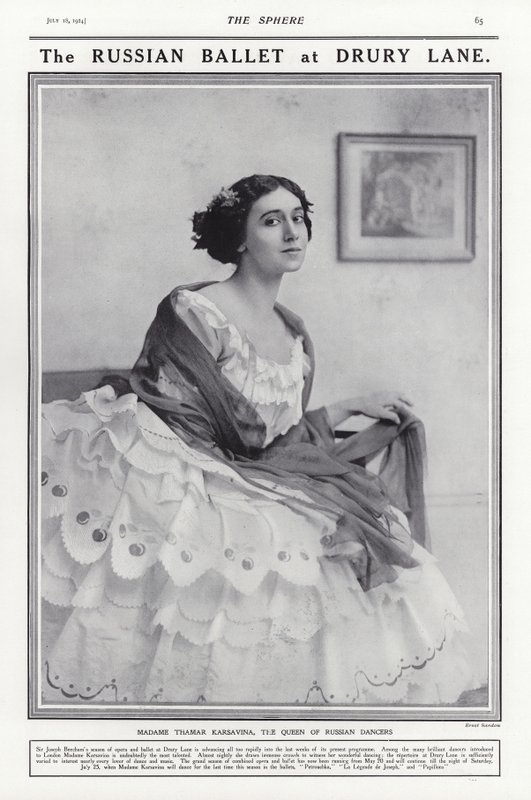 Tamara Karsavina, orosz balerina alkotó: French Photographer