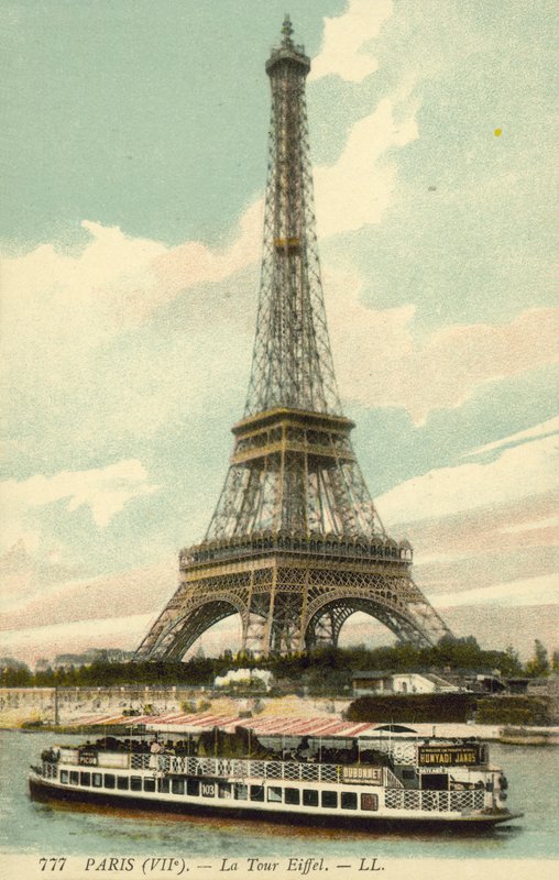 Eiffel-torony (színes fotó) alkotó: French Photographer