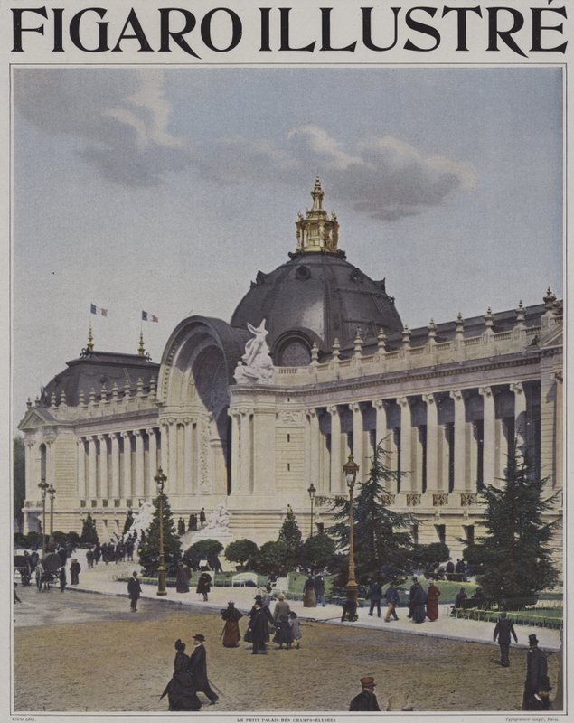 A Petit Palais a Champs-Elysees-ről, Exposition Universelle 1900, Párizs (színes fotó) alkotó: French Photographer