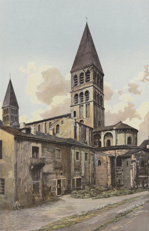 Tournus, templom, harangtorony és apszis alkotó: French Photographer
