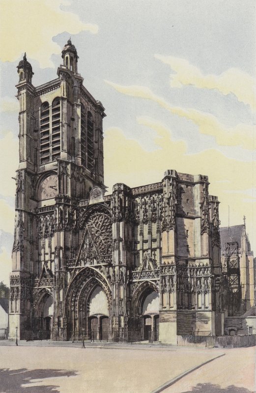 Troyes, katedrális, homlokzat O alkotó: French Photographer