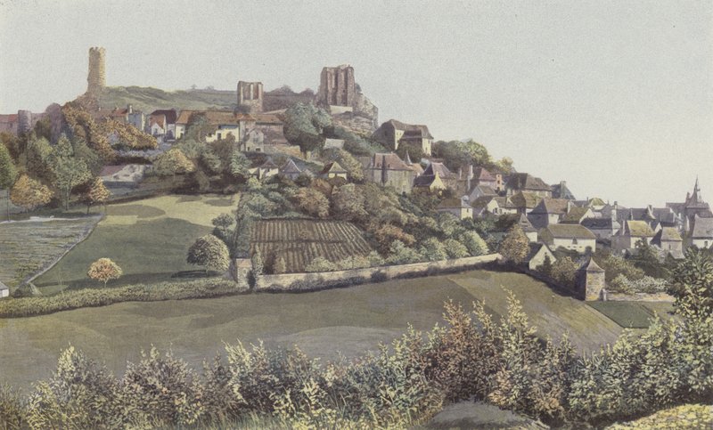 Turenne, Kilátás a városra és a kastélyra, Cote N alkotó: French Photographer