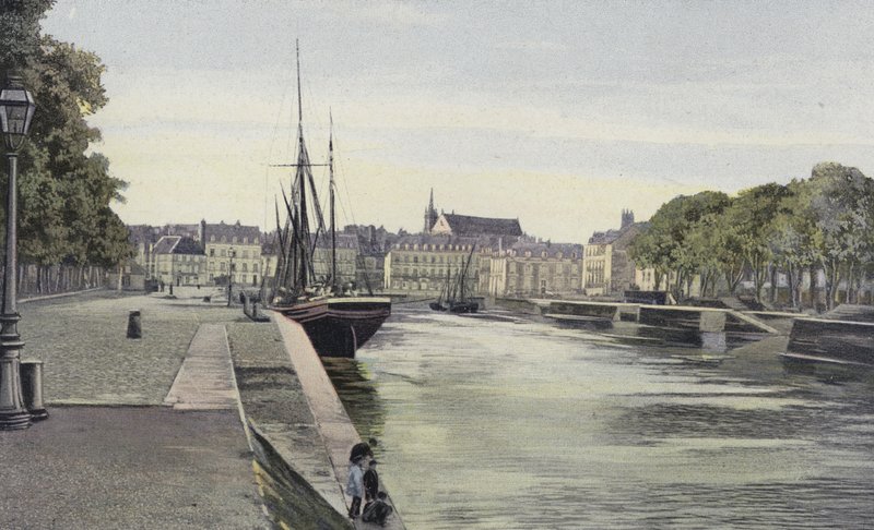 Vannes, a kikötő és a Rabine sétány alkotó: French Photographer