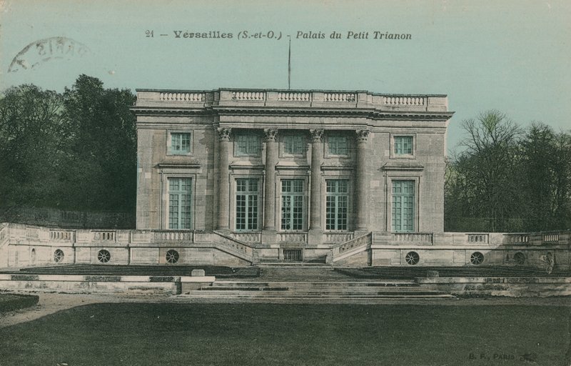 Versailles, Kis-Trianon palotája. 1913-ban feladott képeslap. alkotó: French Photographer