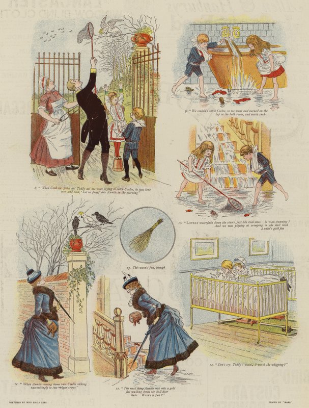 A szerencsétlenségek napja (színes litográfia) alkotó: French School