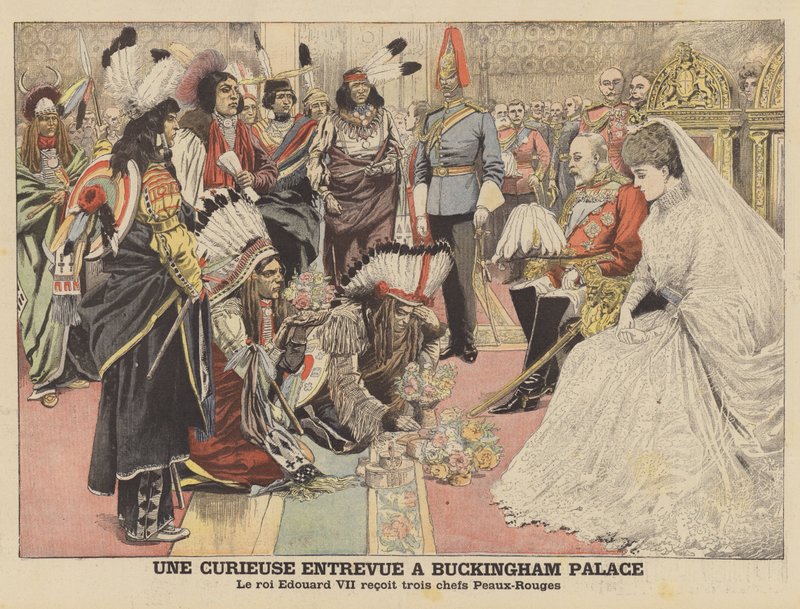 Érdekes találkozó a Buckingham-palotában (színes litó) alkotó: French School