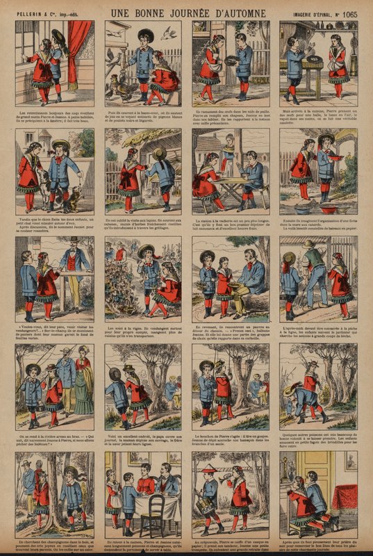 Szép őszi nap (színes metszet) alkotó: French School