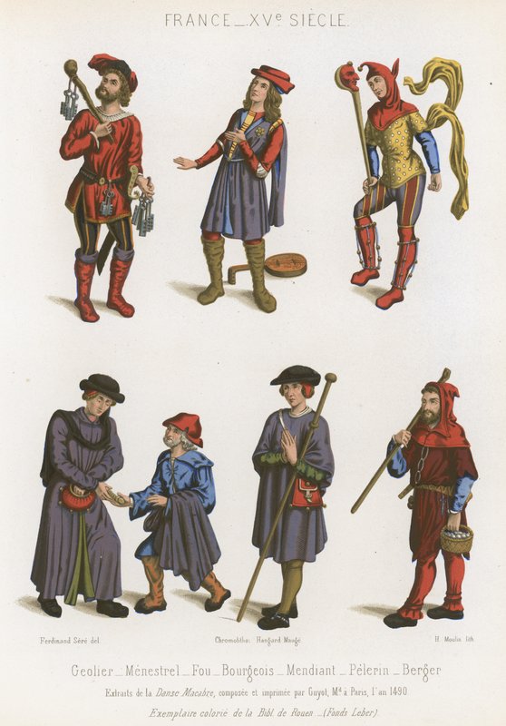 Börtönőr, lelkész, bolond, burzsoázia, koldus, zarándok és pásztor alkotó: French School