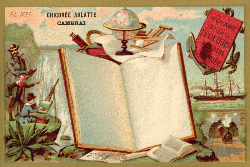 Két iskolás fiú világkörüli utazása (chromolitho) alkotó: French School