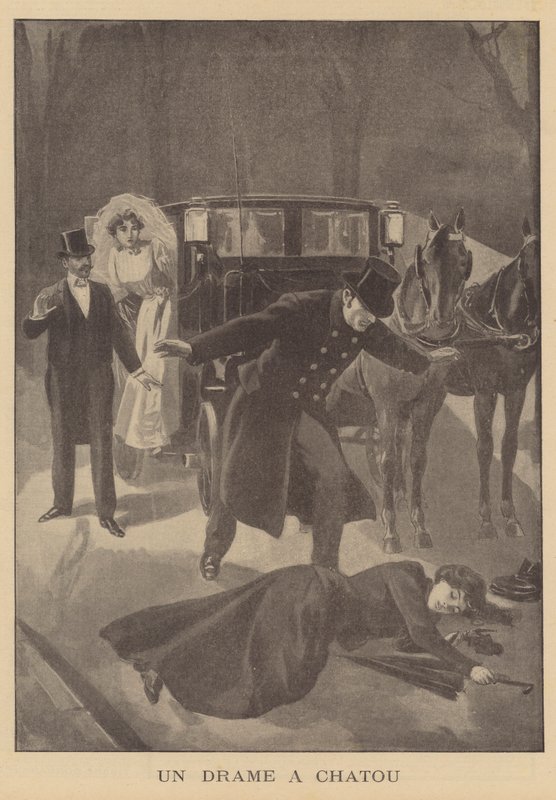Gyilkosság a párizsi Chatouban (litho) alkotó: French School