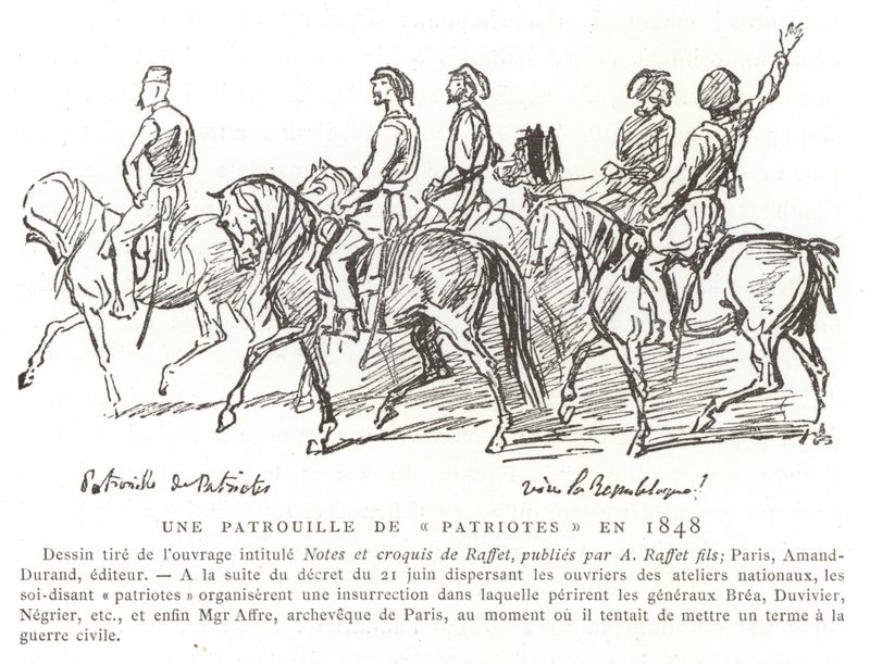Hazafiak őrjárata, Franciaország, 1848 alkotó: French School