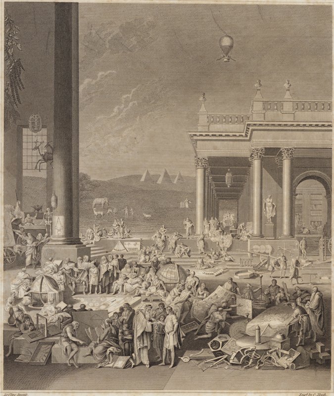 Jelenet az Encyclopaedia Britannicához alkotó: French School