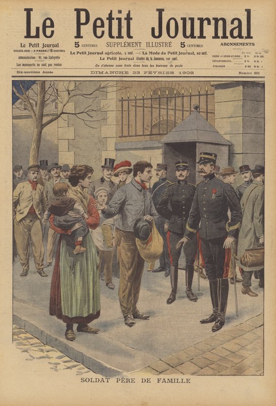 Katona és családfő (színes litó) alkotó: French School