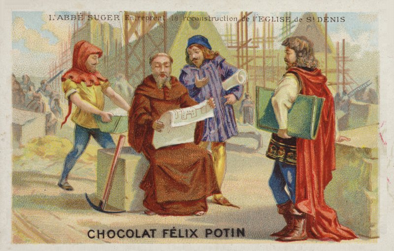 Suger apát (c 1081-1151) vállalta a St Denis apátság újjáépítését alkotó: French School