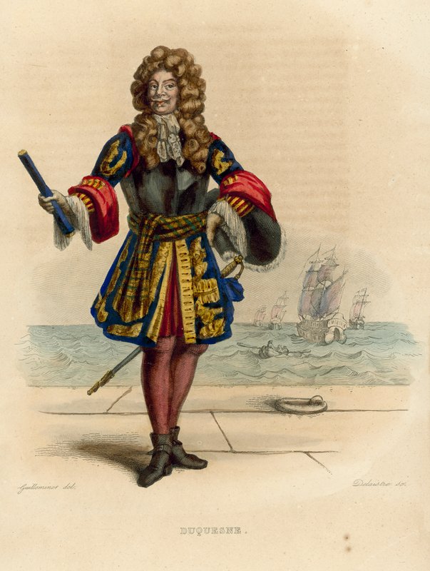 Abraham Duquesne (színes metszet) alkotó: French School