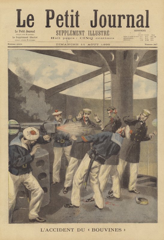 Baleset a Bouvines parti védelmi hajón alkotó: French School