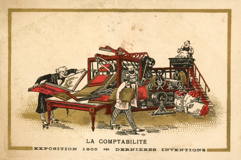 Számvitel (chromolitho) alkotó: French School
