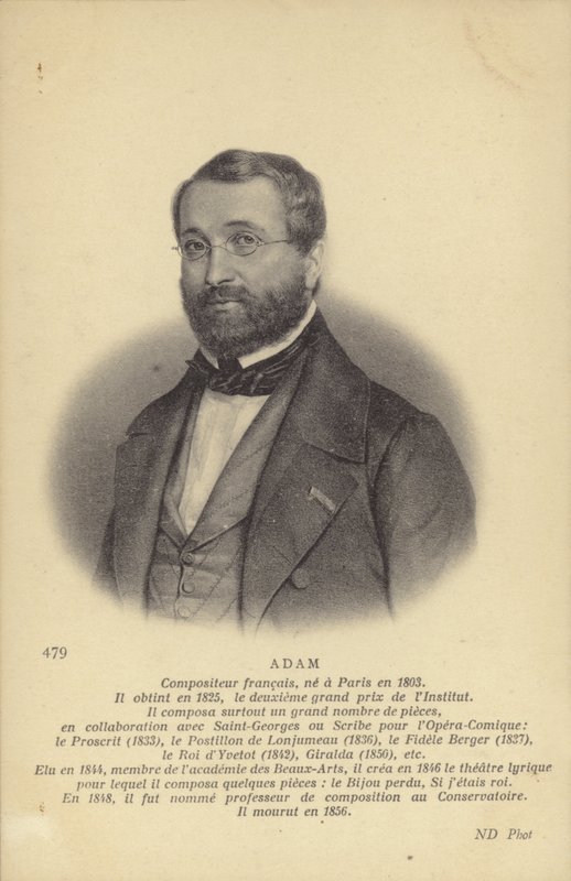 Adolphe Adam francia zeneszerző és zenekritikus (1803-1856) alkotó: French School