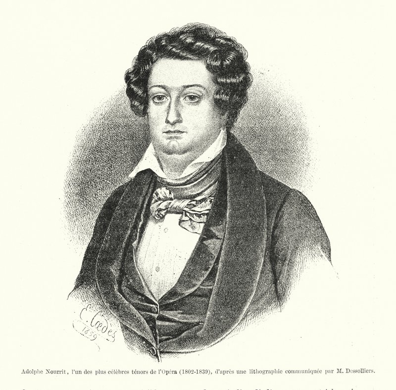 Adolphe Nourrit, az egyik leghíresebb operatenor alkotó: French School