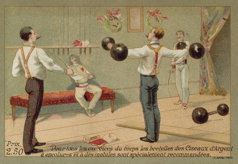 Ciseaux dArgent nadrágtartó hirdetése alkotó: French School