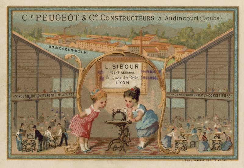 Peugeot varrógépek hirdetése alkotó: French School