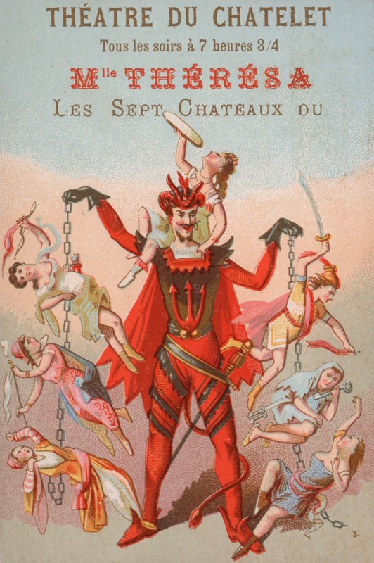 A párizsi Theatre du Chatelet előadásának reklámja alkotó: French School