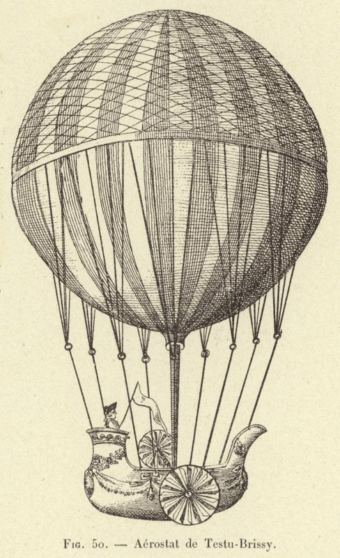 Balloon de Testo Brissot (metszet) alkotó: French School