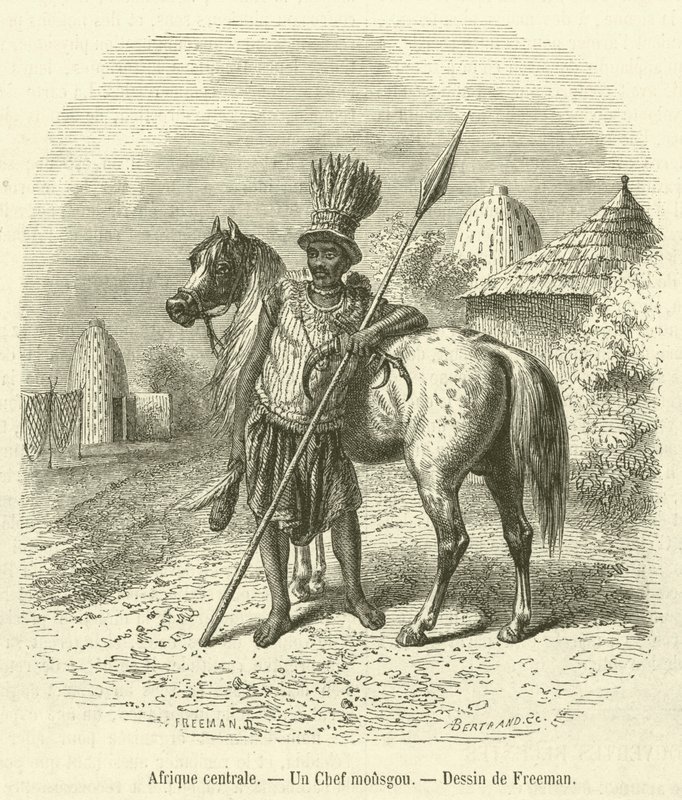 Közép-Afrika, A Mousgou főnök (metszet) alkotó: French School