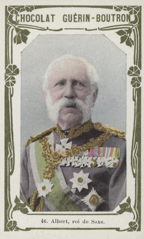 Albert, roi de Saxe (színes fotó) alkotó: French School