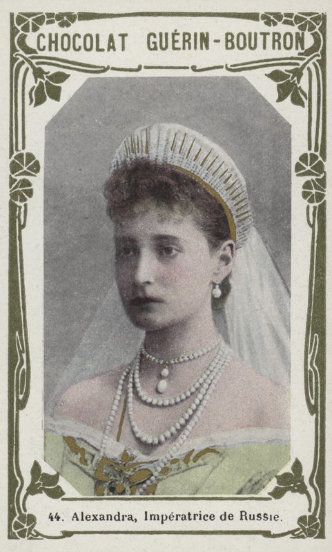Alexandra, Oroszország császárnéja (színes fotó) alkotó: French School