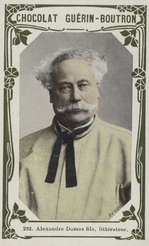Alexandre Dumas fils, irodalomtudós (színes fotó) alkotó: French School