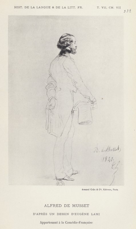 Alfred De Musset (litho) alkotó: French School