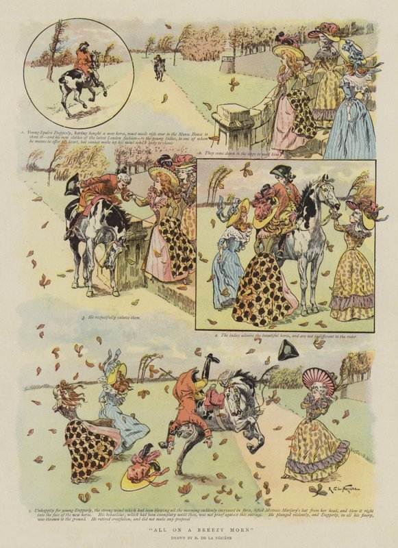 Mindent egy szellős reggelen (chromolitho) alkotó: French School