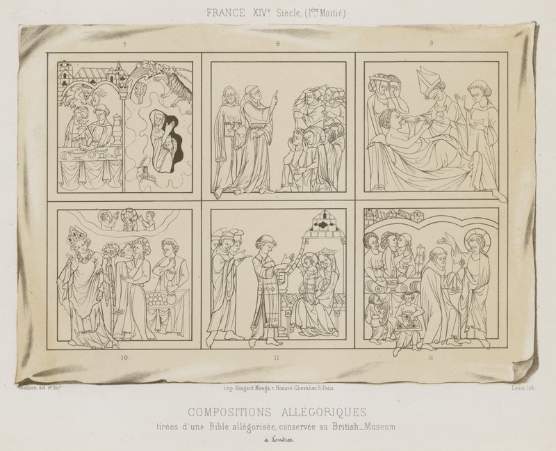 Allegorikus kompozíciók alkotó: French School