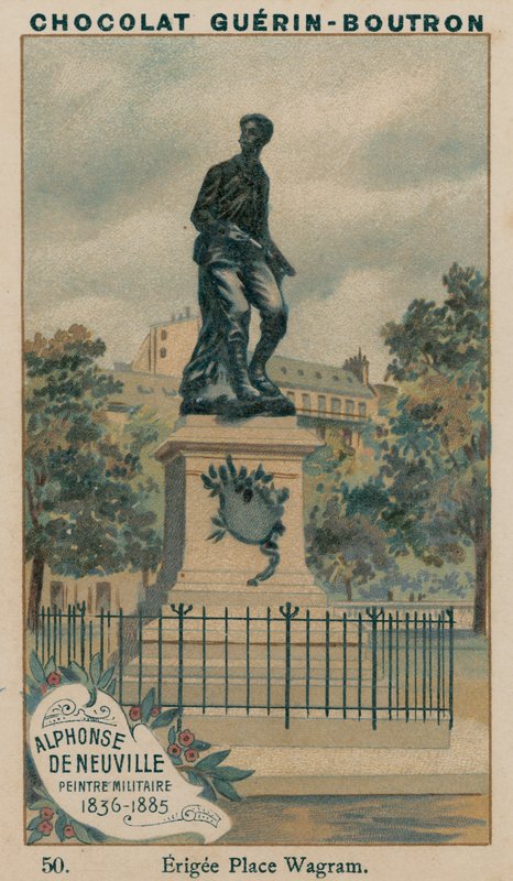 Alphonse De Neuville, katonai festő, 1836-1885, Erigee Place Wagram alkotó: French School