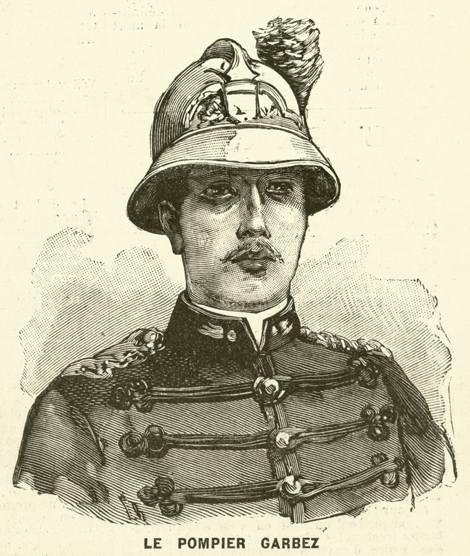 Alphonse Garbez, francia tűzoltó (metszet) alkotó: French School