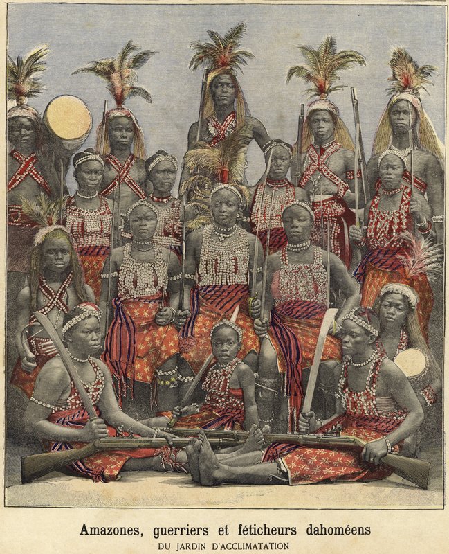 Amazonok, harcosok és Dahomey boszorkánydoktorai alkotó: French School