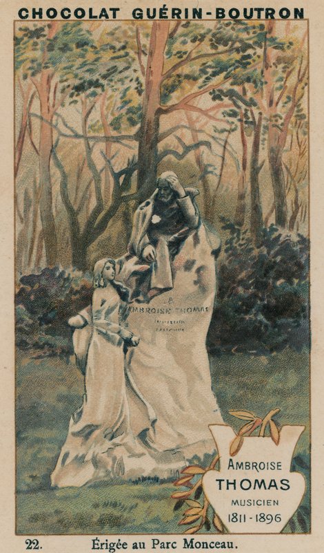Ambroise Thomas, zenész, 1811-1896, a Parc Monceau-ban emelték alkotó: French School