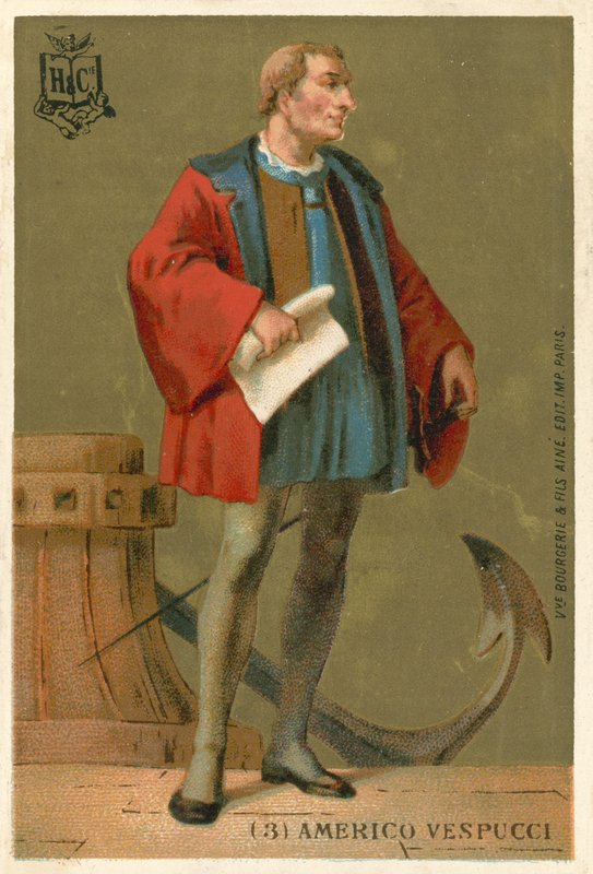 Amerigo Vespucci, olasz navigátor alkotó: French School