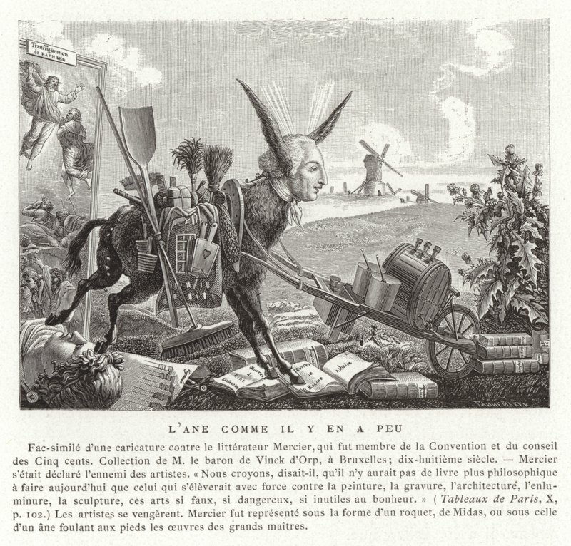 Egy olyan szamár, amilyen kevés van alkotó: French School