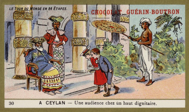 Magas méltósággal rendelkező közönség, Ceylon (chromolitho) alkotó: French School