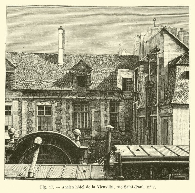 A korábbi Hotel de la Vieuville, rue Saint-Paul, 2. szám alkotó: French School
