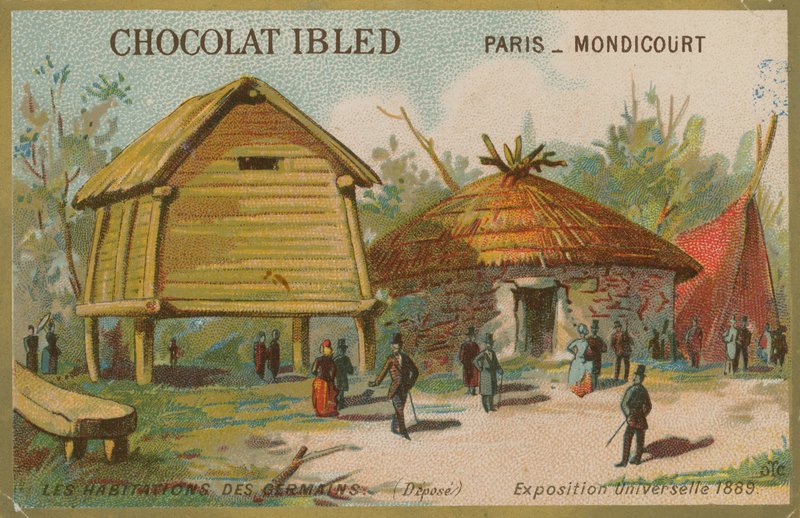 Ókori germán házak alkotó: French School