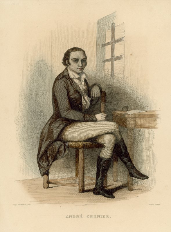 Andre Chenier (színes metszet) alkotó: French School