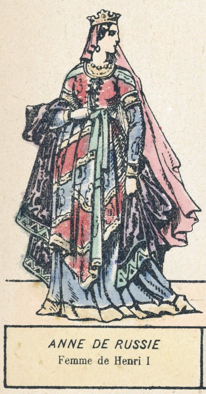 Orosz Anna, I. Henrik felesége (színes metszet) alkotó: French School
