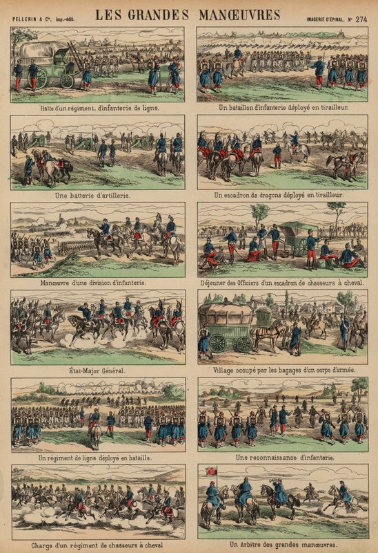 A francia hadsereg éves nagy manőverei alkotó: French School