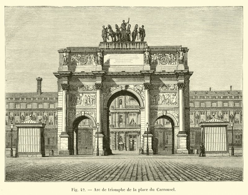 Diadalív a Place du Carrouselnél alkotó: French School